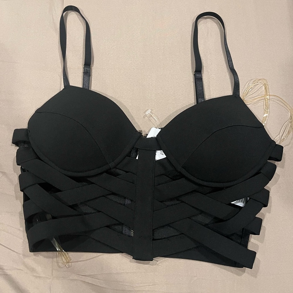 Windsor black crop top